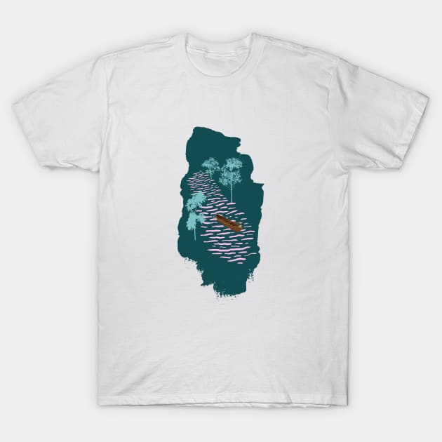 Amazon River T-Shirt by Gaspar Luik